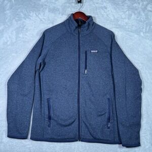 Patagonia Jacket Mens Large Blue Better Sweater Fleece Full Zip Lined Outdoor